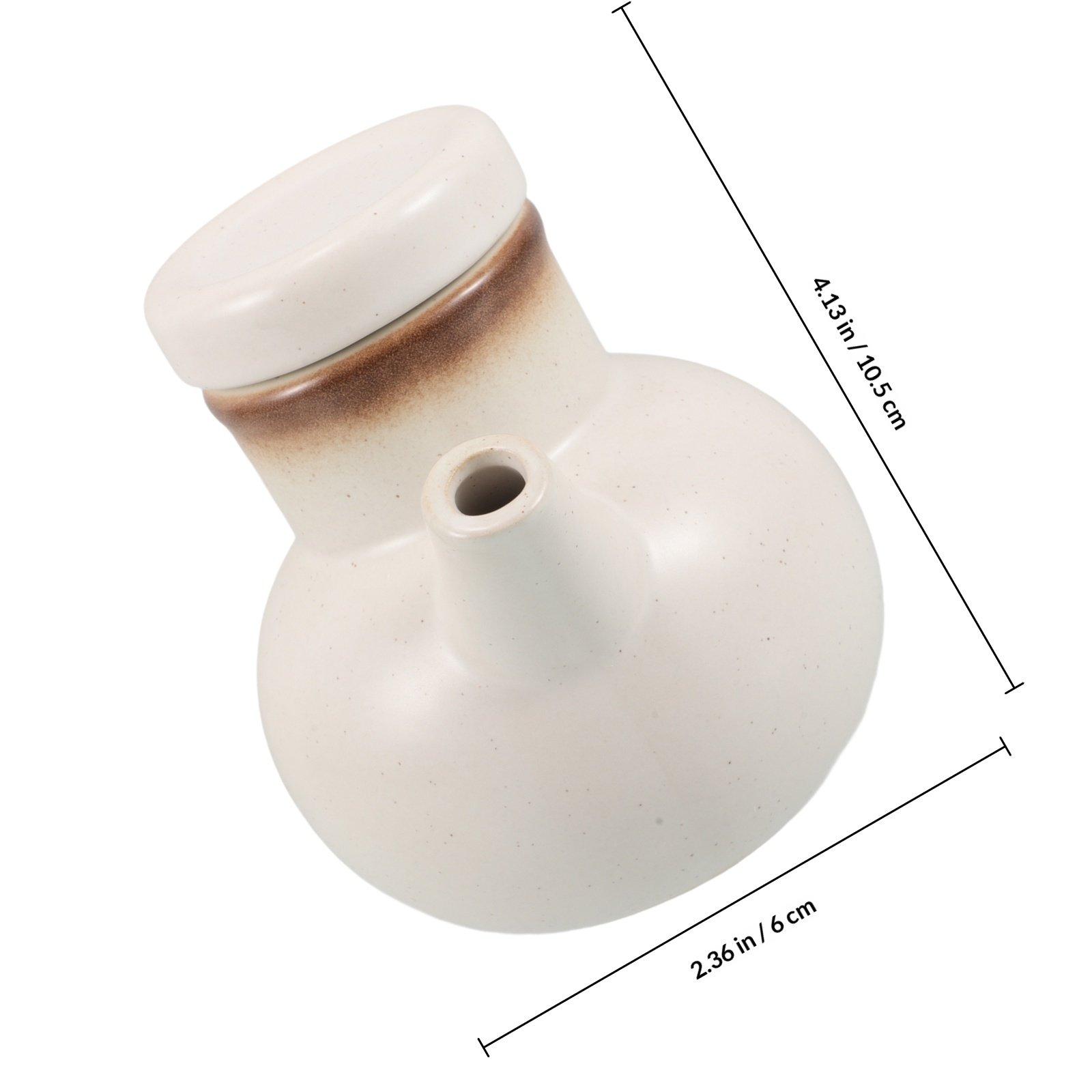 

Japanese Ceramic Oil Bottle Soy Sauce Vinegar Dispenser Seasoning Jar for Kitchen Large Capacity Tight Seal Freshness Preserving