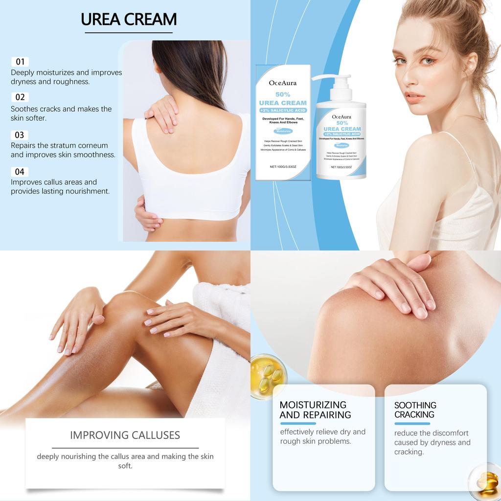 Oceaura Moisturizing Dry Skin Repair Cream For Gentle Soothing Hydration 100g