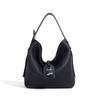 New High-end Leather Niche Design Shoulder Bag Daily Commuting Large-capacity Bucket Casual Messenger Bag Women