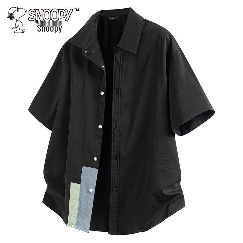 

Snoopy Men s Short Sleeve Loose Fit Shirt L