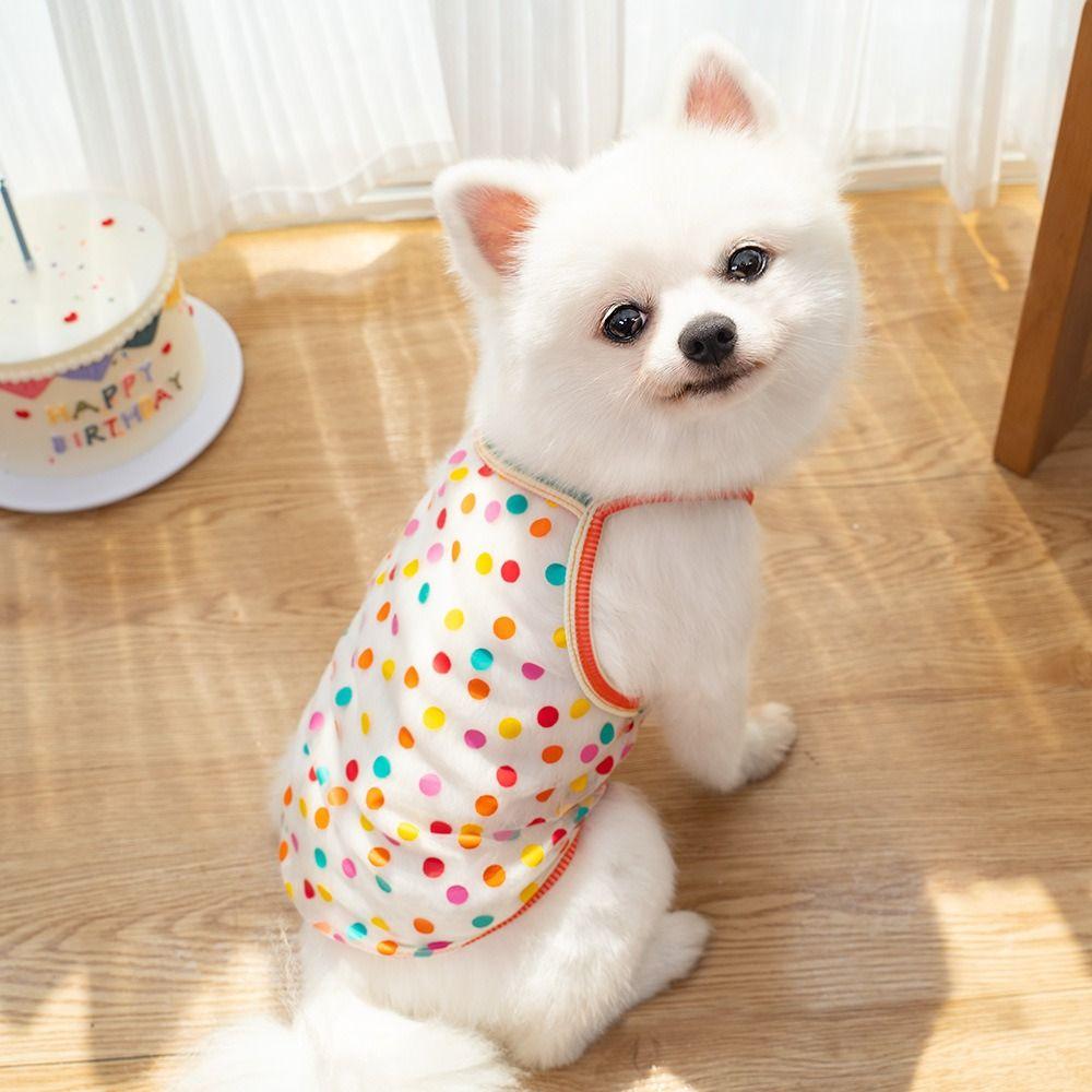 Fashion Breathable Dog Cooling Vest Comfortable Soft Thin Dog T-Shirt Sunscreen Dog Suspender Vest Dog
