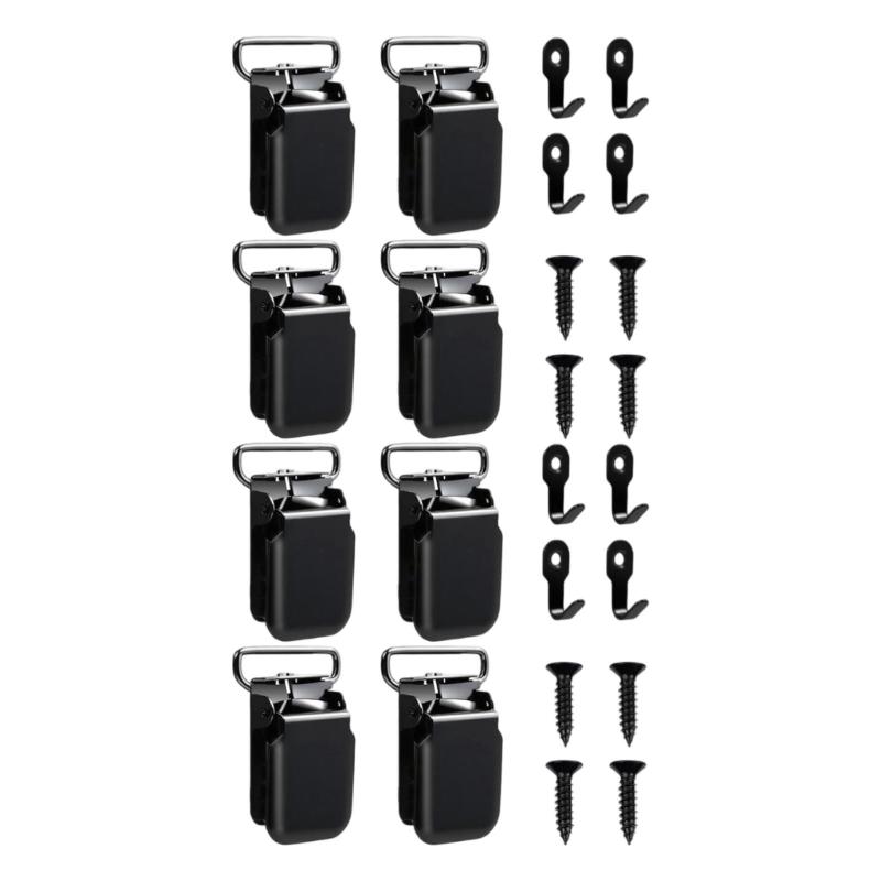 

8 штук стальных настенных вешалок, надежные зажимы для текстильной экспозиции, настенные вешалки для гобеленов для организации домашнего декора 1