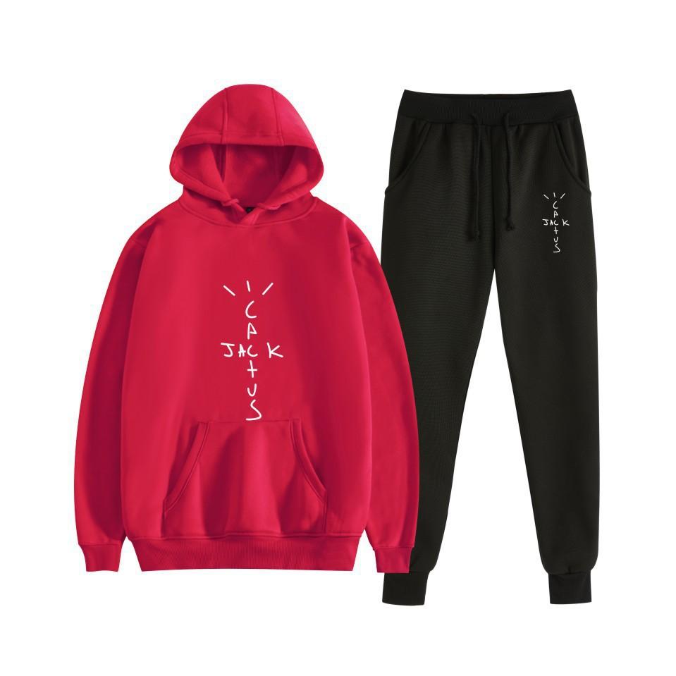 Hot-selling European and American Singer Travis Scott Casual Hooded Sweater Couple Suit