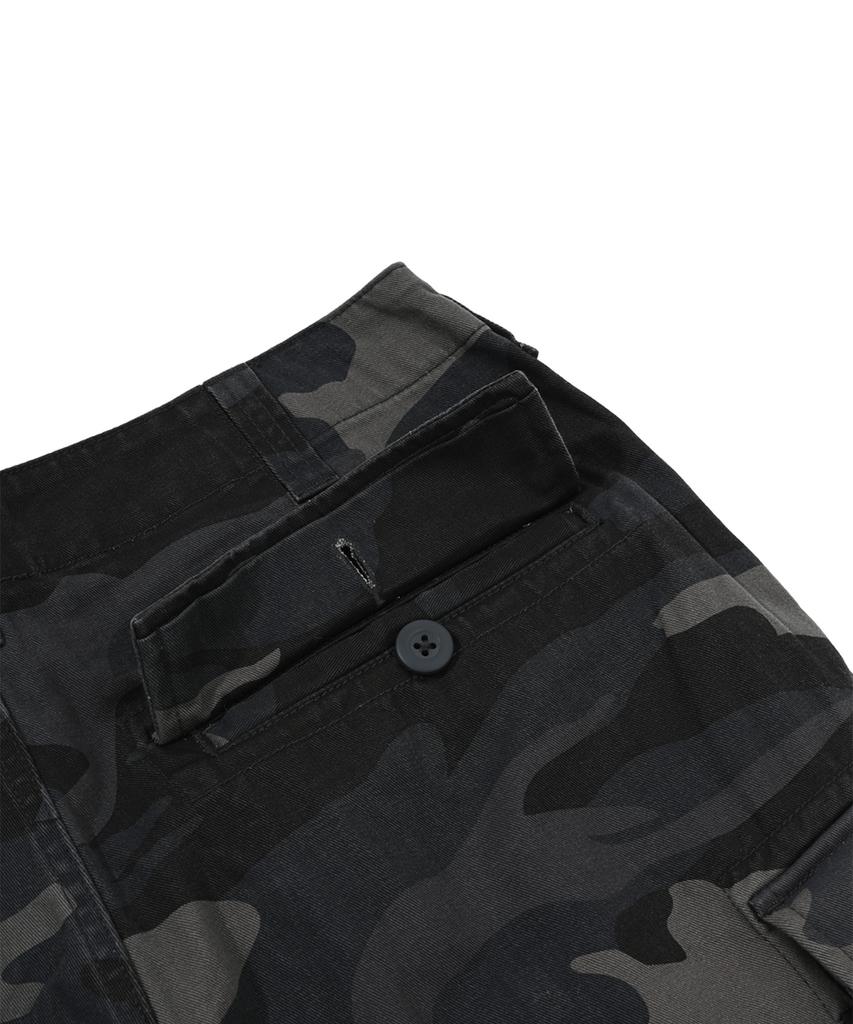 Abilegseu Basic Washed Chino Cargo Pants / 7832910002 Gray Camo