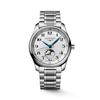 Coleção Master Fase da Lua Mostrador Prata Grão de Cevada 40mm Aço Inoxidável Automático Relógio Masculino (L2.909.4.78.6)