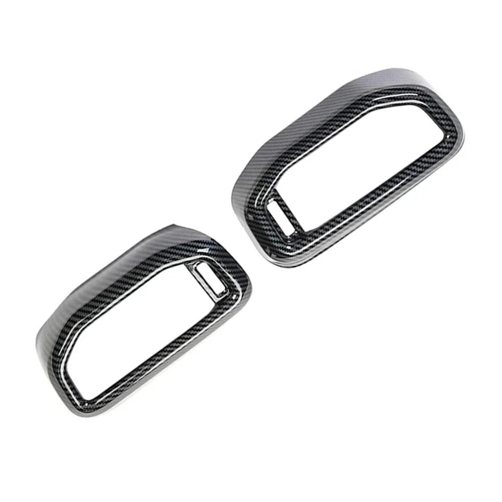 2Pcs Carbon Fiber Front Side Air Outlet Vent Cover Trim Air Conditioning Dashboard Vent Cover Trim For Ford Explorer 2020-2026