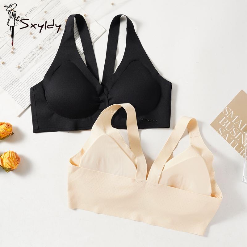 Sexy Women Lingerie Bras Seamless Simple Push Up Bra Front Button Bra Women Underwear Buckle Female Small Chest Bra Underwire