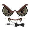 11 Mode Devil's Eye Car Rear Window LED Decorative Light Warning Light Devil Eye Atmosphere Light Auto Decoration Accessories