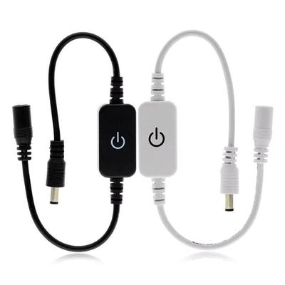 Tira de LED Atenuador Táctil Control de Brillo Interruptor Atenuador de LED 1 Tecla Atenuador 12V-24V Ajuste de Interruptor de Luz