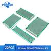 20pcs/lot PCB Prototype Board Kit 2x8 3x7 4x6 5x7cm Double Sided Universal Printed Circuit Board for DIY Electronics Prototyping