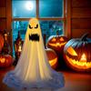 33.5Inch Courtyard Standing Halloween Decoration Battery Operated Halloween Light Up Spooky Ghost for Lawn Porch Yard Decoration