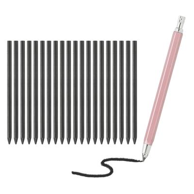 PATIKIL 4.0mm Mechanical Pencil Lead Holder, Large Automatic Holder with 20 2B Pencil Leads for Drawing, Art, Sketching, and Woodworking, Pink