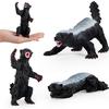 Simulation Wildlife World Honey Badger Model Flathead Brother Solid Plastic Children'S Cognitive Toy Ornament