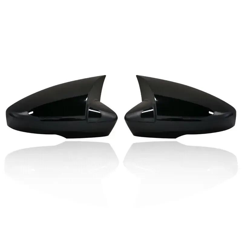 For US Skoda Octavia 2013- For VW T-ROC 2017- ABS Car Side Mirror Cover Wing Cap Exterior Door Trim Adhesive Sticker
