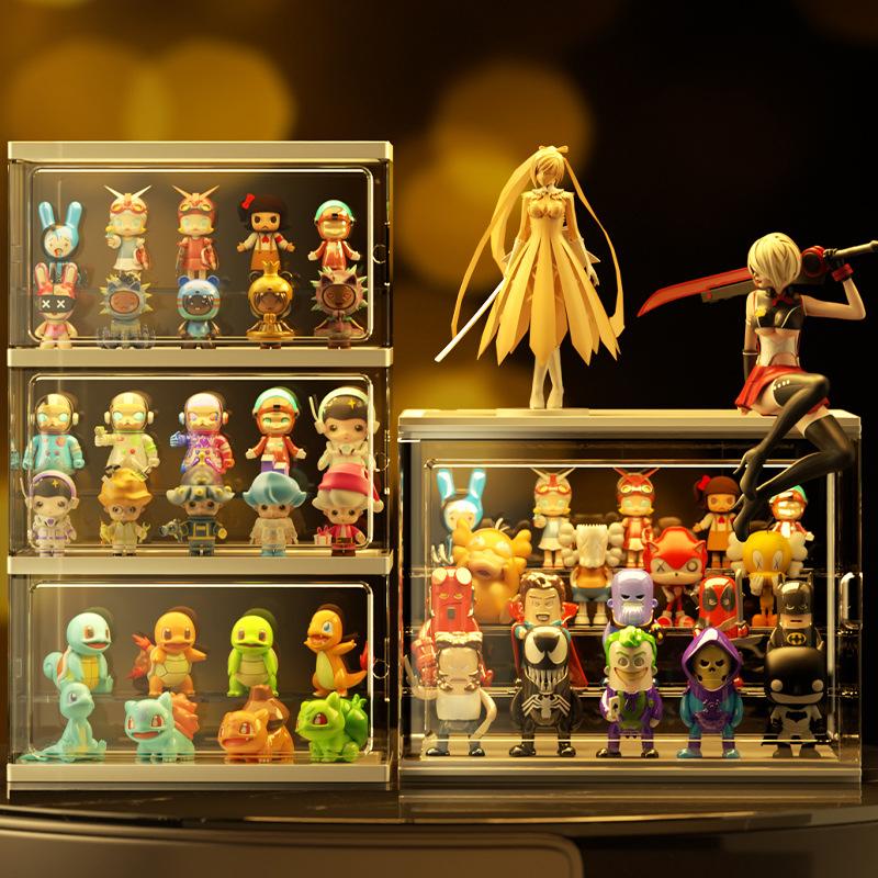 Acrylic Blind Box Display Rack Transparent Bubble Storage Cabinet Le Master Office Rack for Mart Doll Storage Organizer of Handm