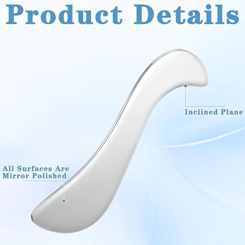 Stainless Steel Gua Sha Fascia Knife, Full Body Massage Tool for Neck, Shoulder, Back, Legs, Face and Hands