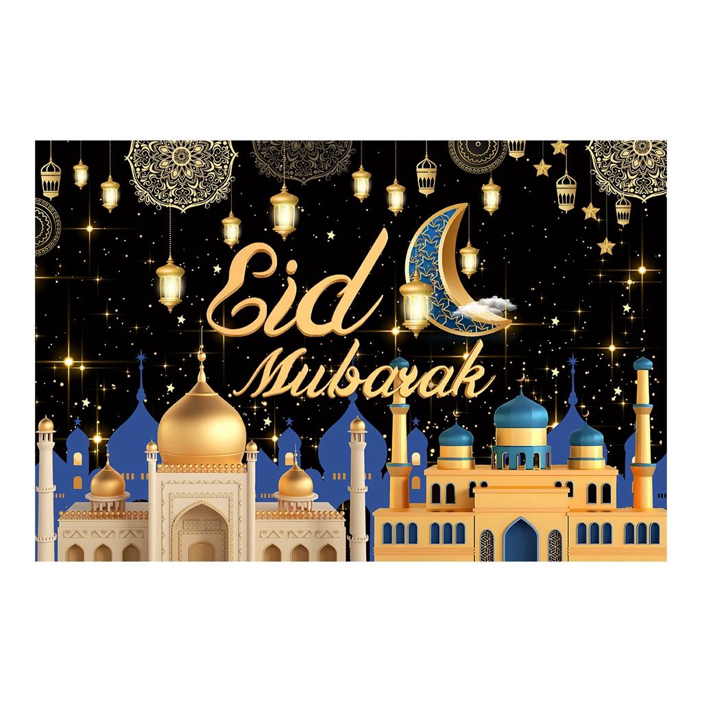 Eid Mubarak Hintergründe Ramadan Dekoration 2024 für Zuhause Eid Al Adha Ramadan Kareem Islamische Muslimische Partydeko Eid Al Adha Geschenke
