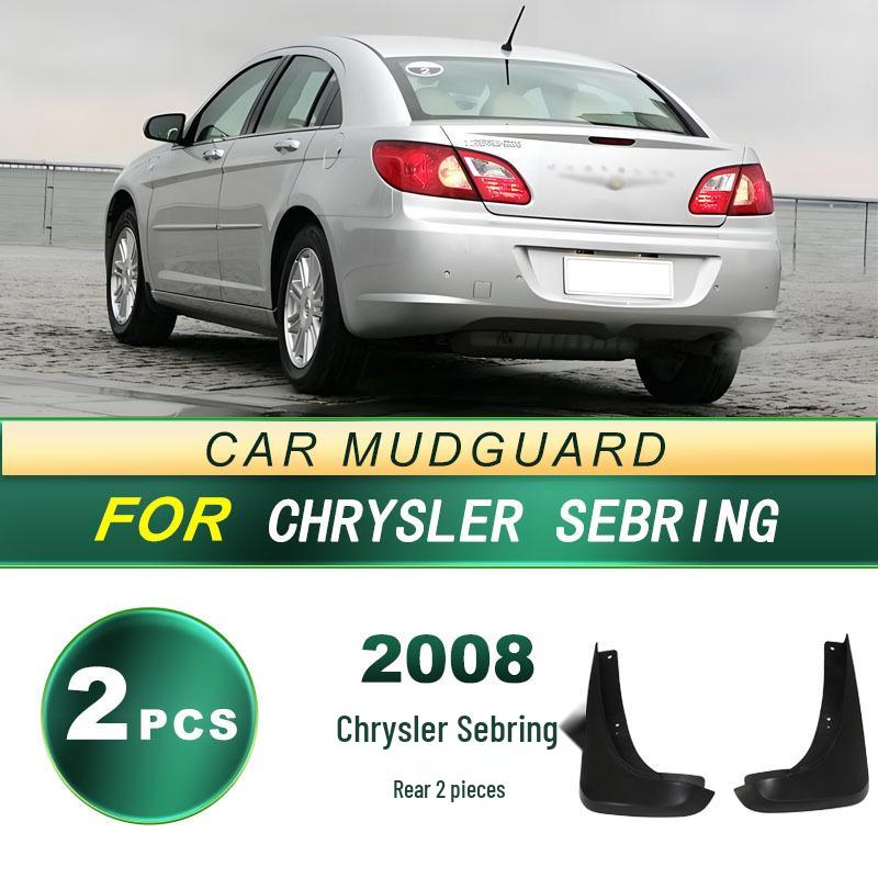 Rear 2-Piece Soft Rubber Mud Flaps for 2008 Chrysler Sebring