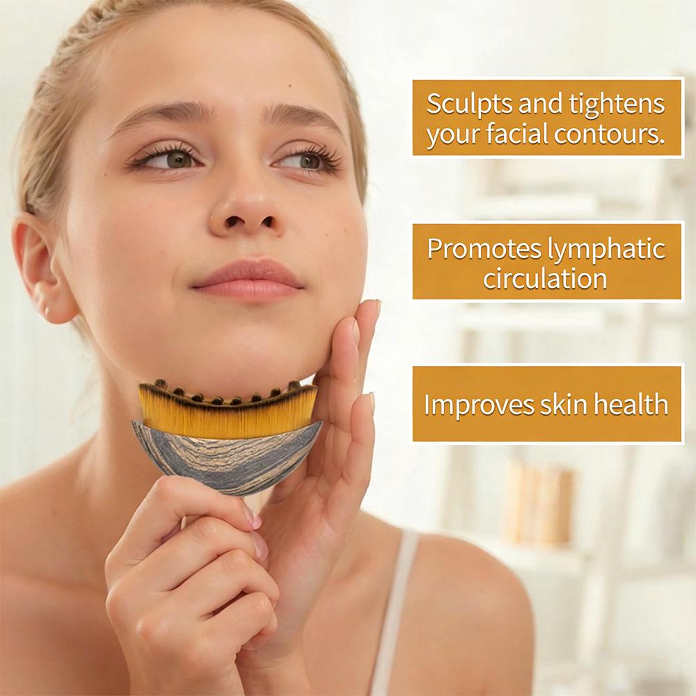 New Lymph Contour Face Brush, Face Brush, Lymph Contour Brush, for Face,Ergonomically Designed to Fit The Skin Precisely