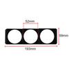 1pc Universal Car 52mm Gauge Radio Single DIN Slot Dashboard 3 Hole Panel Holder Instrument Meter Pod Mount Holder Accessories