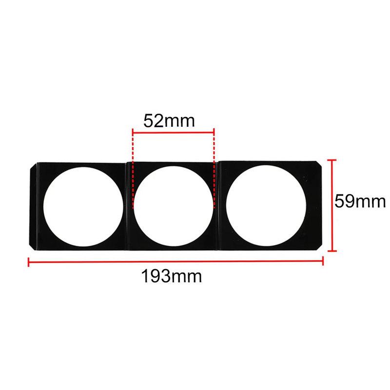 1pc Universal Car 52mm Gauge Radio Single DIN Slot Dashboard 3 Hole Panel Holder Instrument Meter Pod Mount Holder Accessories