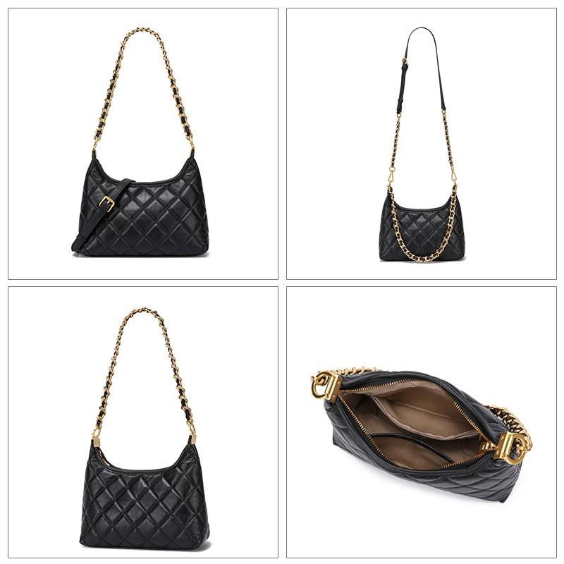 Versatile chain bag new leather women's bag shoulder bag niche temperament commuter messenger bag