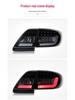 LED Taillight Assembly for 11-13 Toyota Corolla: DRL, Brake & Turn Signal, Smoked Black