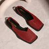 Large-size Vintage Chic Sandals with A Unique Design, A Niche Style, 2026 New Model, Closed-toe, Thick Heel, Women's Foreign Trade Wholesale