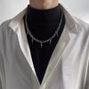 Stainless Steel Punk Aesthetic Stud Necklace Men Choker Cool Hip Hop Women Rivet Pendant Necklace Gothic Jewelry Gifts