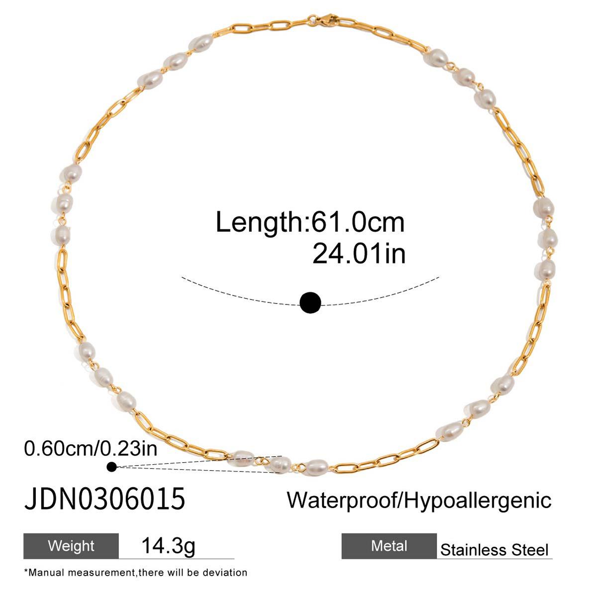 Дизайн Элегантное и изящное колье из 18-каратного золота и пресноводного жемчуга Универсальное украшение