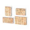 Weekly and Month Digital Handbook Wooden Seal Set, Date Plan Time Decoration Printing Materials and Seals  Wooden Stamp