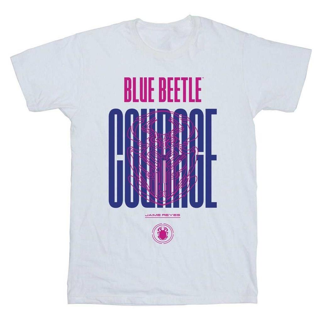 Blue Beetle Mädchen Mut Baumwoll-T-Shirt