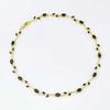 Multicolour Rose Flower Necklace Light Luxury Crystal Leaf Necklace Zircon Necklace  Women Girls