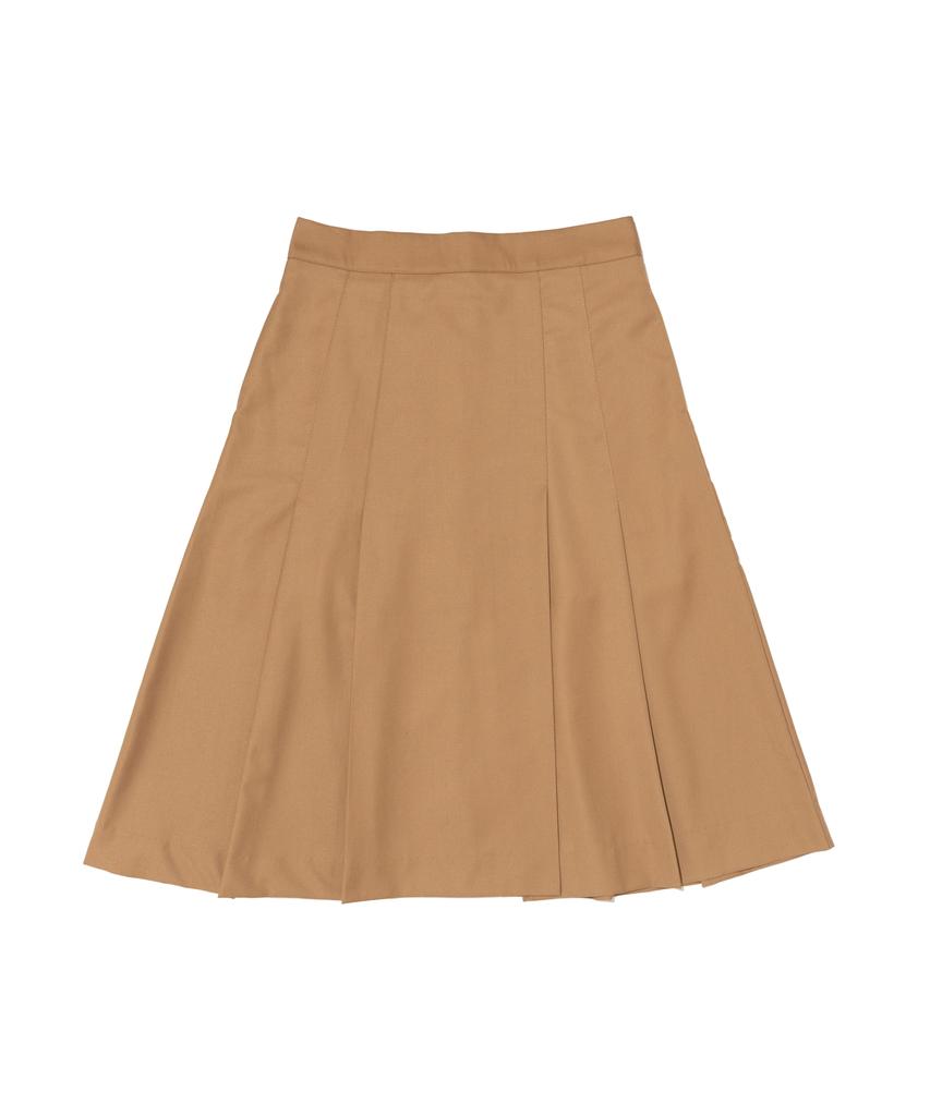 CARGOBROS FOR WOMAN Pleated Long Skirt (Beige)