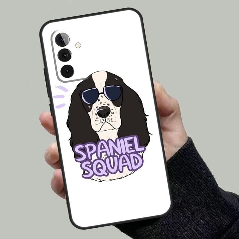 Cartoon Cocker Spaniel Case For Samsung Galaxy A55 A35 A15 A52 A32 A12 A16 A26 A36 A56 A53 A33 A13 A14 A34 A54 A17