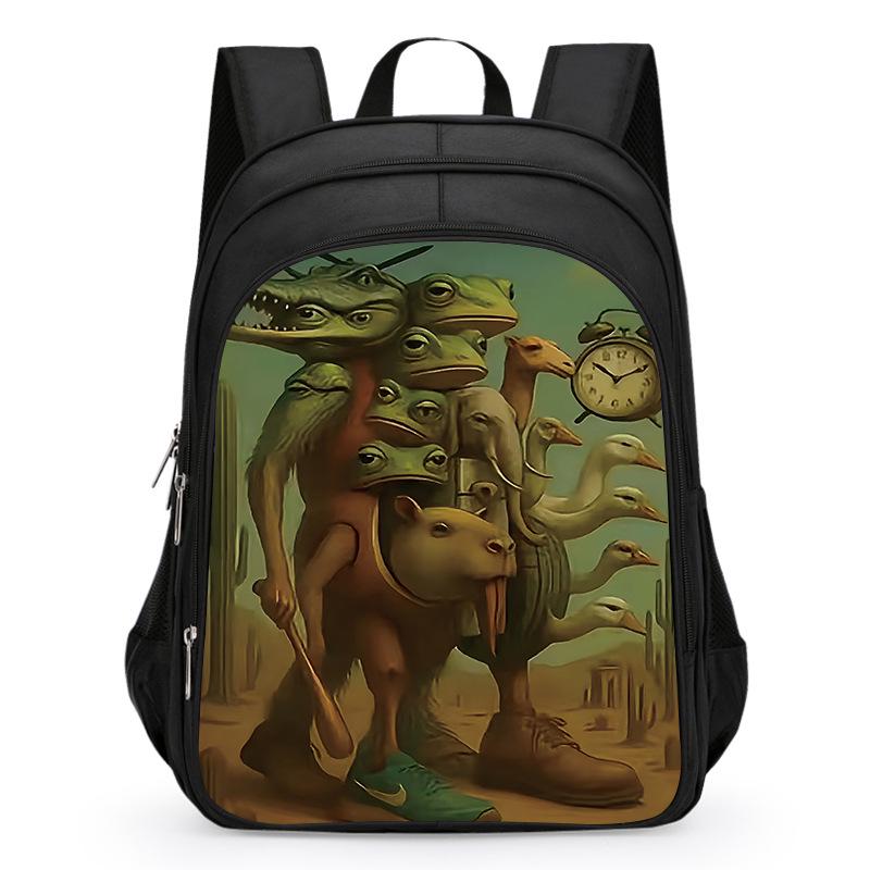 Drewniany Patyczak Plecak AI dla Chłopców, Klasy 1-3