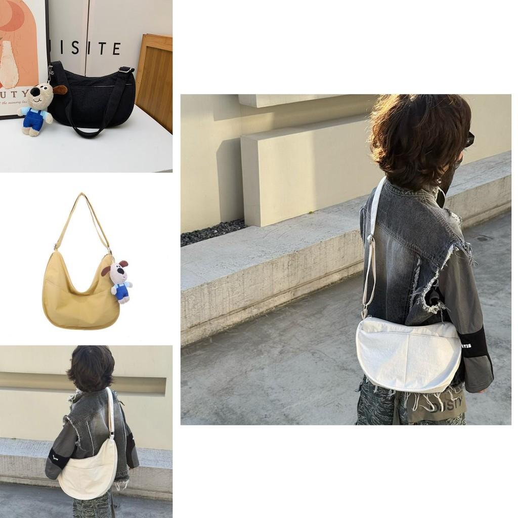 Chic And Breathable Nylon Kids' Shoulder Bag Available In Various Eye-catching Colors