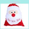 Large Christmas Velvet Gift Bag For Santa Claus Embroidered Holiday Storage 67x49cm