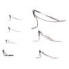 Steel Ceramic Guides Ring 7 Sizes Double Legs Fishing Rod Guides Rings for Freshwater Saltwater Rods