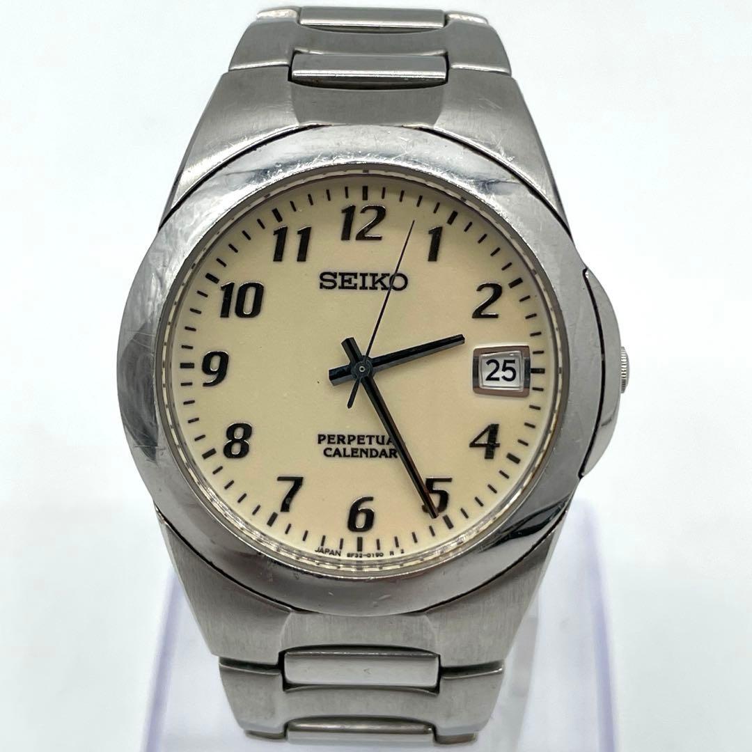SEIKO Perpetual Calendar 8F32-0130 Watch Men s