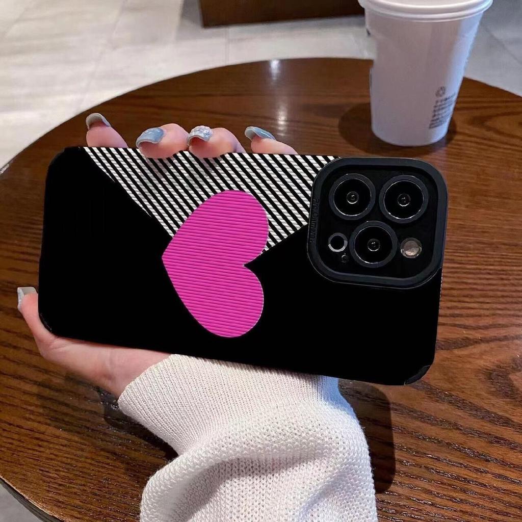 Liebe Herz süße Telefon Fall für Iphone 11 13 Pro Max 12 Mini 14 Plus 7 8 Se2 Stoßfeste Stoßstange zurück Abdeckung für Iphone Xr Xs X Se3