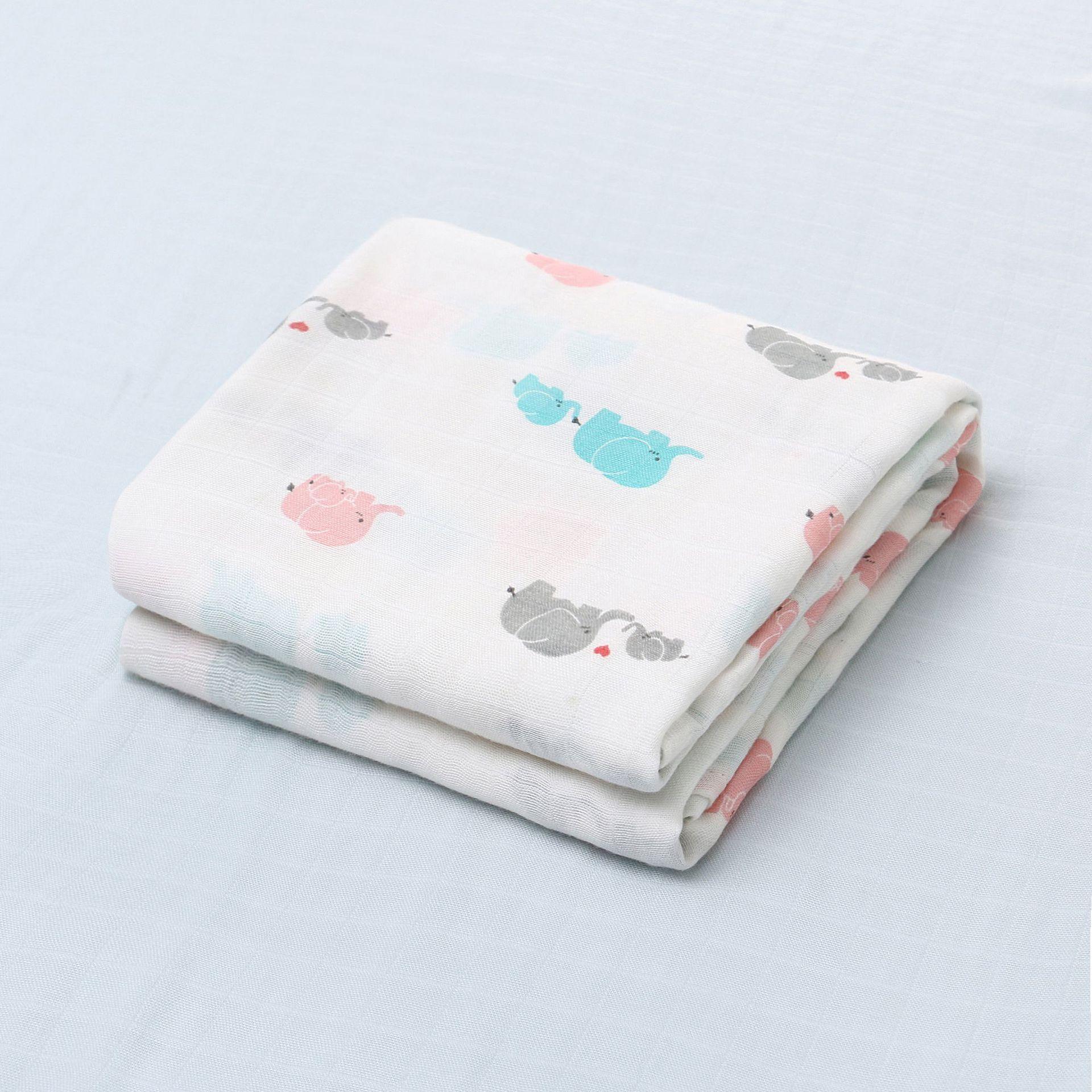 Детское одеяло из бамбукового хлопка Gro-bag, однослойное, марлевое, обнимающее, новое, детское, из бамбукового хлопка, летнее, без флуоресценции 120*120 розовый