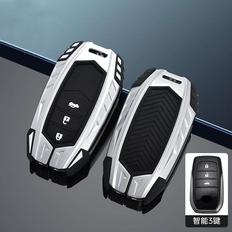 Car Key Fob Cover Case Holder Shell For Toyota Rav4  Hybryd Camry 70  Prado Corolla Sedan  Keychain Accessories