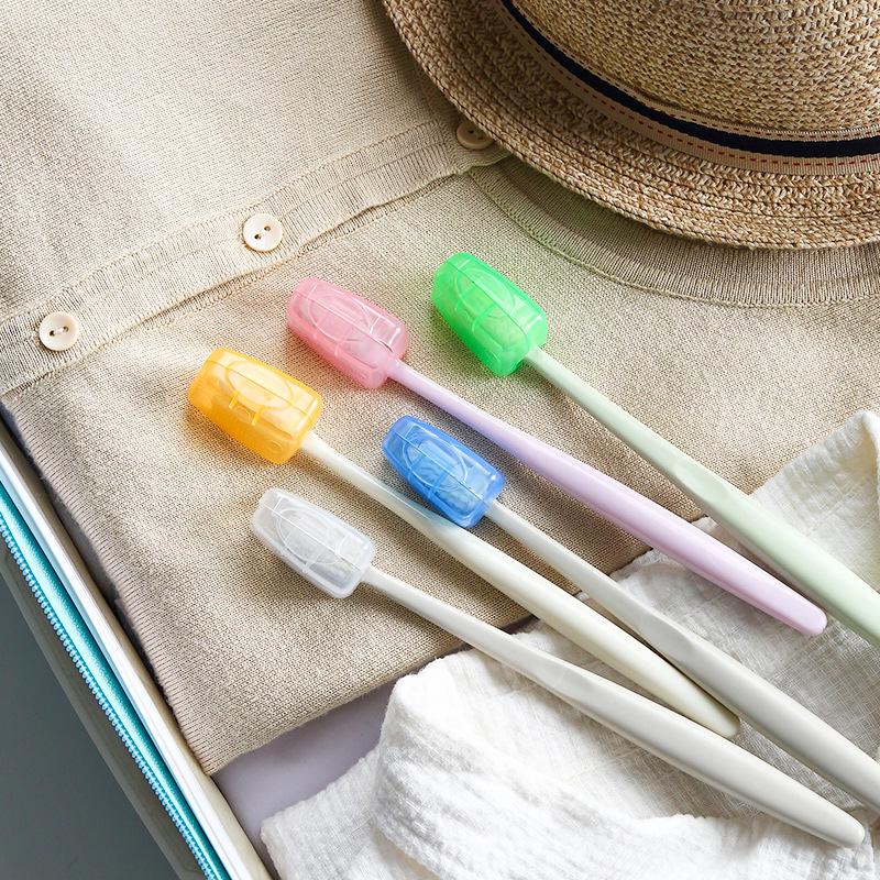 5/10pcs Household Toothbrush Storage Clip Portable Travel Toothbrush Dust Protective Cap Storage Box Toothbrush Head Case