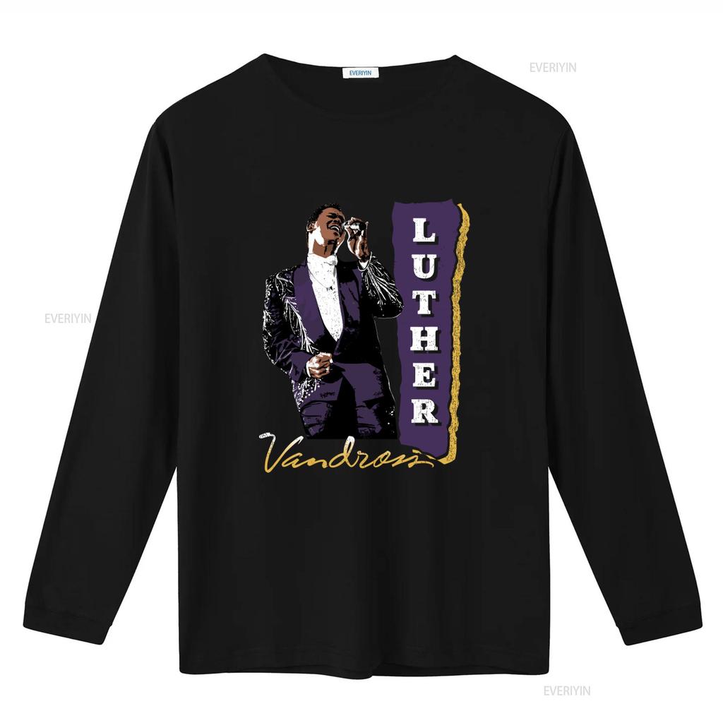 Luther Vandross R B Soul Singer Retro Style T Shirt for Music Lovers Vintage Washed Streetwear Designer Clothes Graphic