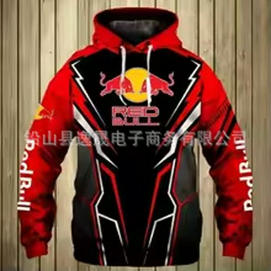 2025 Herren Red Bull 3D-Druck Lässiger Sport-Hoodie