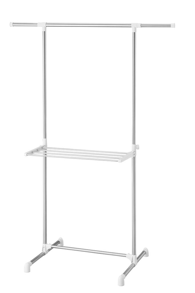 Pearl Metal Laundry Drying Rack, Indoor Clothes Drying Rack, T-Shaped, Extendable, Easy Assembly, N-7560