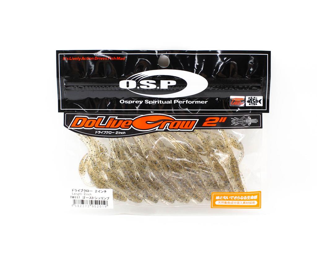 OSP Soft Lure Dolive Craw 2 Inches TW-117 (2019)