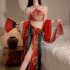 Large size erotic underwear sexy national style ancient Dunhuang flying Hanfu pajamas court style mesh nightdress Dunhuang style
