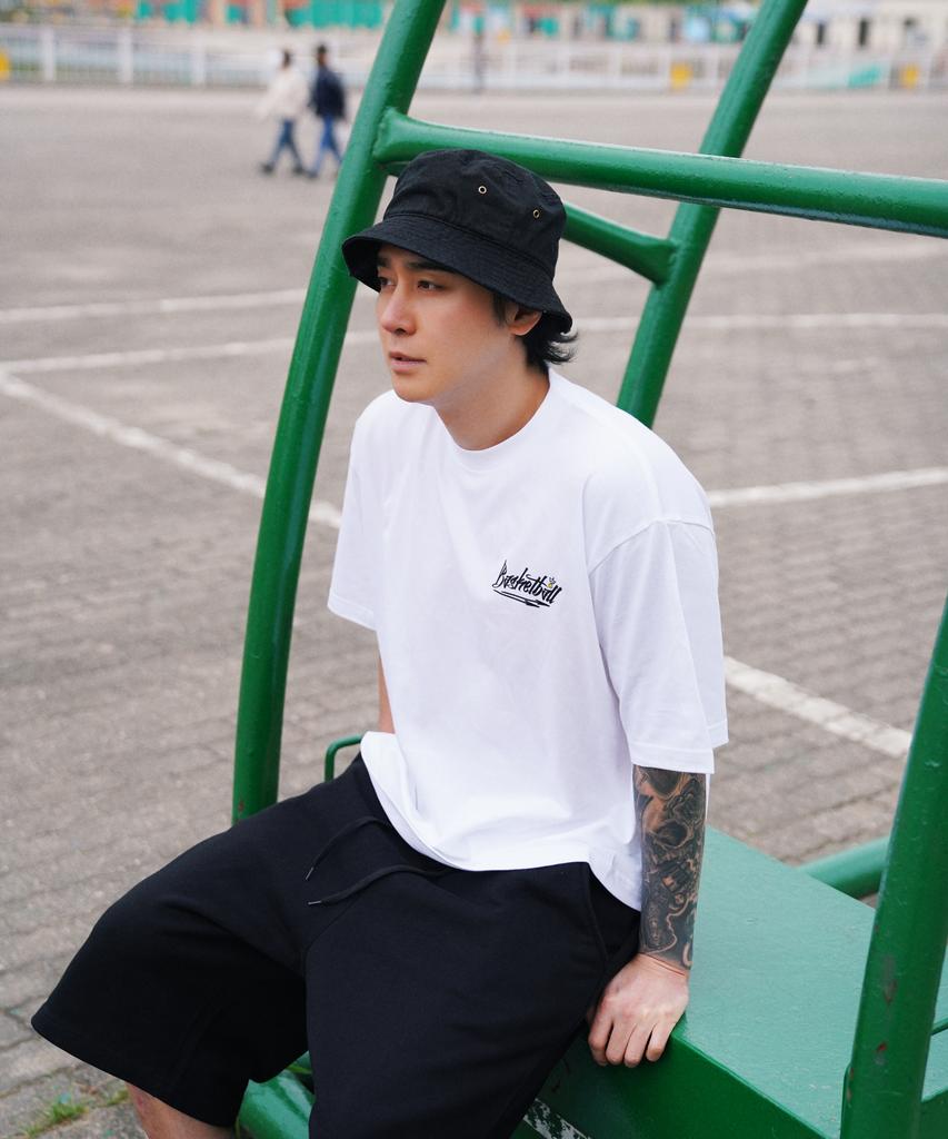 CREAM SODA LAB Basketball Short Sleeve T-Shirt Oversized White Black